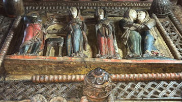 Ansicht des linken Türflügels der Bildertür von St. Maria im Kapitol von unten (Bild: TH Köln - CICS - Regina Urbanek) Ansicht des linken Türflügels der Bildertür von St. Maria im Kapitol von unten (Bild: TH Köln - CICS - Regina Urbanek)