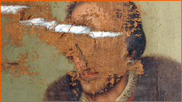 Bildnis ohne Gesicht. Konservierung, Restaurierung und Teilrekonstruktion eines lebensgroßen Portraits Philipp Melanchthons (Bild: HfBK Dresden) Bildnis ohne Gesicht. Konservierung, Restaurierung und Teilrekonstruktion eines lebensgroßen Portraits Philipp Melanchthons (Bild: HfBK Dresden)