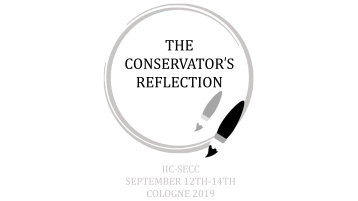 The Conservator's Reflection. Logo of the IIC-SEC Conference Cologne 2019 (Bild: TH Köln - Local Organising Committee CICS)