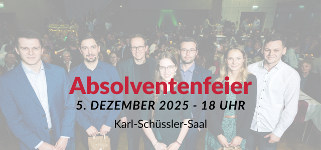 Absolventenfeier WiSe 2025 (Bild:Sabine Schlehecker)