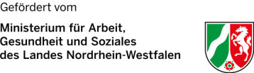 Förderlogo Ministerium für Arbeit, Gesundheit und Soziales des Landes Nordrhein-Westfalen