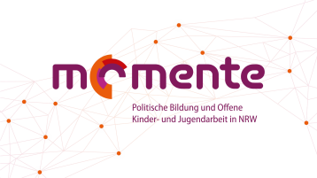 Logo momente – Politische Bildung und Offene Kinder- und Jugendarbeit in NRW (Bild: KJFE)