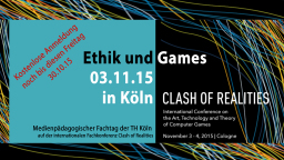 Anmeldung Ethik und Games (Bild: Jürgen Sleegers) Anmeldung Ethik und Games (Bild: Jürgen Sleegers)