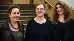 Anja Dennerlein, Simone Beule, Nadja Petrich (v.l.) (Bild: Costa Belibasakis/FH Köln)