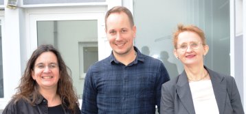 Projektteam (von links: Michaela Zufacher, Thorsten Eggers und Prof. Dr. Ute Müller-Giebeler Projektteam (von links: Michaela Zufacher, Thorsten Eggers und Prof. Dr. Ute Müller-Giebeler