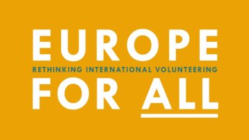Cover "Europe for All - Rethinking International Volunteering" (Bild: Europe for All - Rethinking International Volunteering)