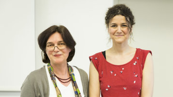 Dr. Claudia Roller und Simone Joseph (Bild: Heike Fischer)