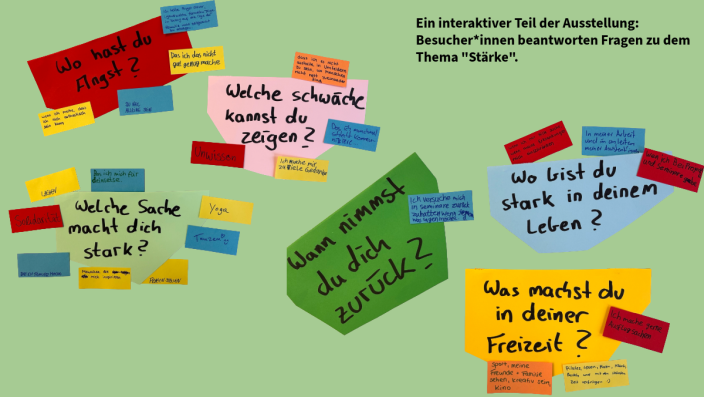 Interaktive Station in der Vernissage