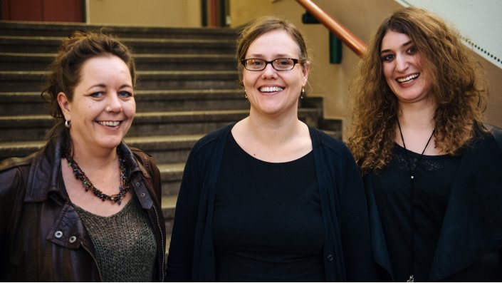 Anja Dennerlein, Simone Beule, Nadja Petrich (v.l.)