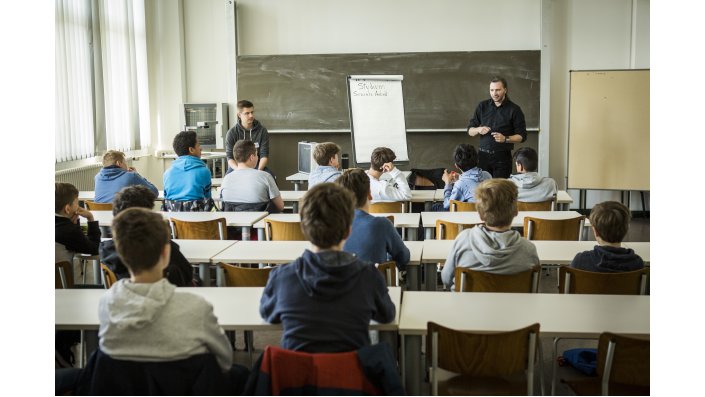 Teilnehmer des Boys´ Day 2017 an der Fakultät für Angewandte Sozialwissenschaften