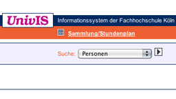 UnivIS - das Informationssystem der Fachhochschule Köln (Bild: UnivIS)
