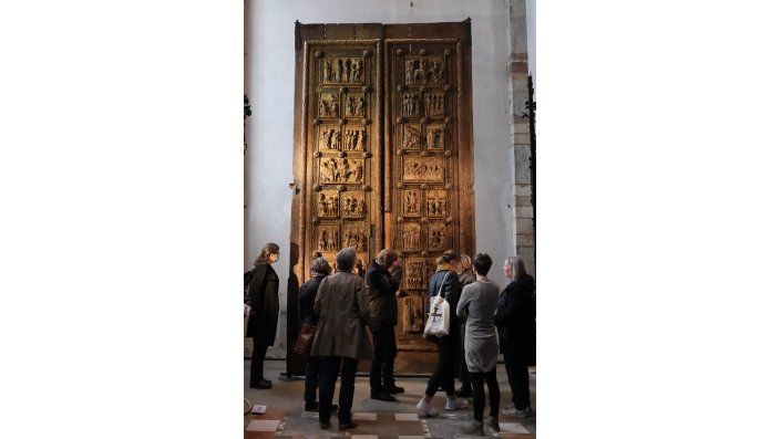 Im Anschluss an die Tagung fand eine Diskussion der Ergebnisse vor Ort in St. Maria im Kapitol statt.