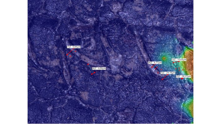 Metrisches Bild durch Höhenmessung der Wachstafel Scavi Pompeji Inv. 14373.
