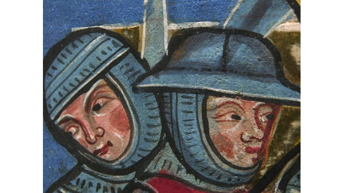 Detail von Soldaten, fol. 177.