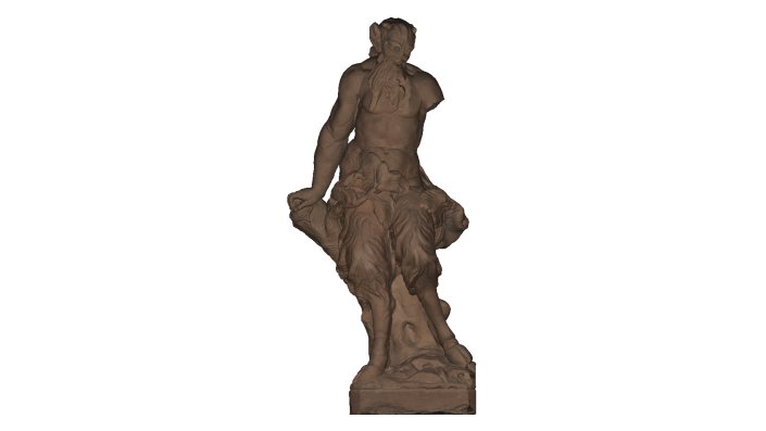 Texturiertes 3D-Modell der Pan Figur