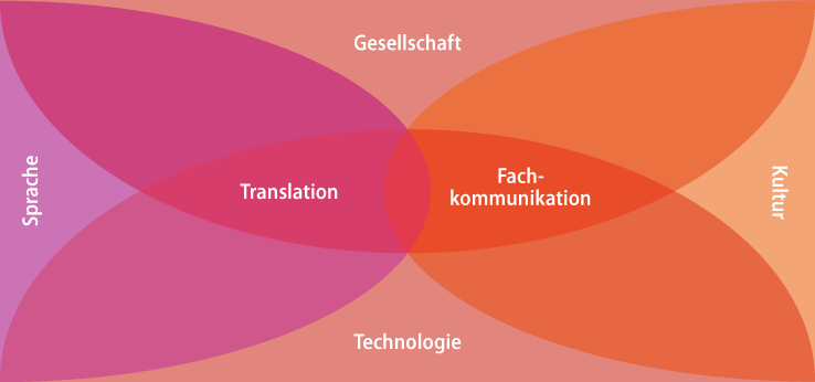 Übersichtsgrafik zur Forschungsstelle Translation und Fachkommunikation (Bild: Anna Wöffen, TH Köln)