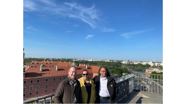 Vertreter der TH Köln beim Kulturprogramm über den Dächern von Warschau
