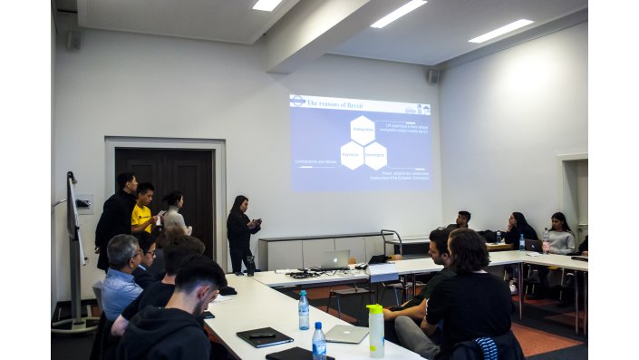 RMIT students present and debate the results of their research projects on the European Digital Single Market and the implications of a BREXIT on the European business environment