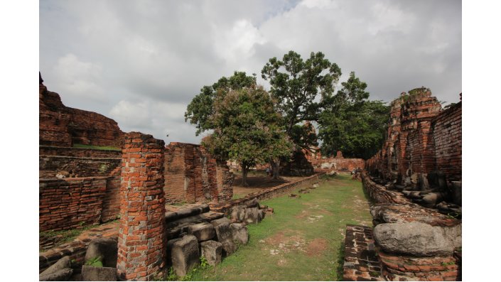 Tempelanlage in Ayutthaya (Thailand), Impressionen von der Summer School 2015