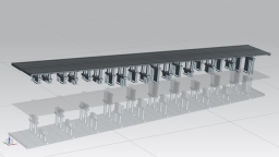 Dreidimensionales Modell einer Taktschiebebrücke (Bild: Nöldgen/TH Köln)