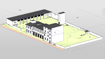 3D-Modell der alten Feuerwache in Köln-Deutz