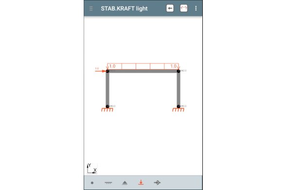 Statisches System in STAB.KRAFT light