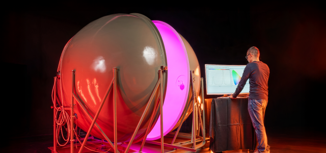 Ulbrichtkugel (Bild:M. Frensch / TH Köln)