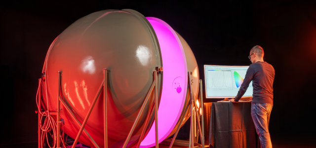 Ulbrichtkugel (Bild:M. Frensch / TH Köln)