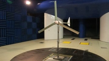 Kleinwindkraftanlage im Windkanal der MONASH University Melbourne
