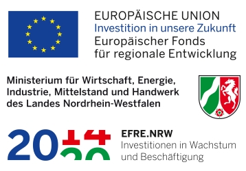 Gefördert aus Mitteln des Europäischen Fonds für regionale Entwicklung (EFRE)