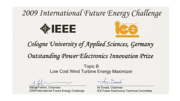 Award: Outstanding Power Electronics Innovation Prize Award: Outstanding Power Electronics Innovation Prize