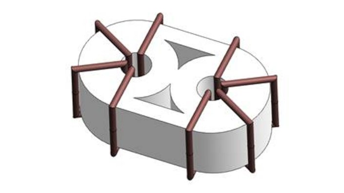 CAD-Design des gekoppelten Induktors