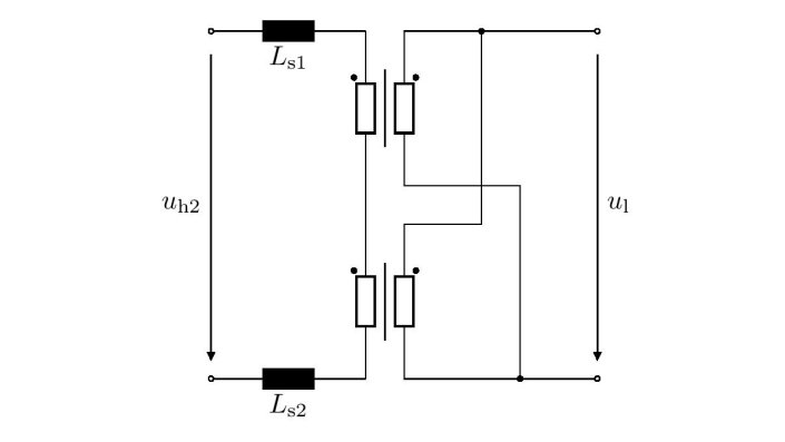 Verschaltung der Transformatoren.