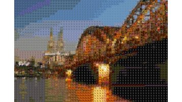Mosaikbild der Hohenzollernbrücke (Bild: TH Köln - Jan Salmen)