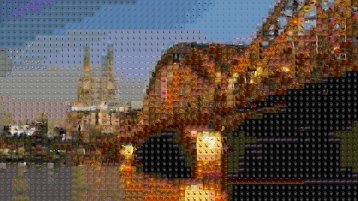 Mosaikbild der Hohenzollernbrücke (Bild: TH Köln - Jan Salmen)