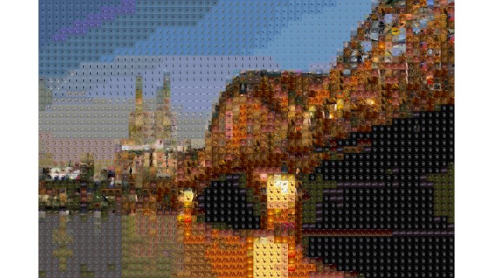 Mosaikbild der Hohenzollernbrücke