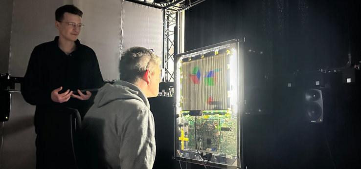 Dreidimensionales Sehen und Hören ohne 3D Brille (Bild: TH Köln - Projektteam)