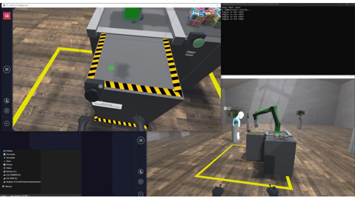 Multi-user mixed-reality Anwendung mit multimodalem Mensch-Roboter Interaktionssystem