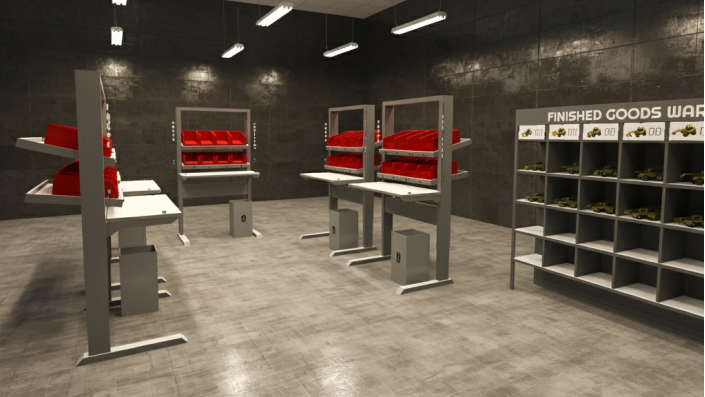 Die digitale Variante einer U-Zelle zur Fertigung von kleineren Teilen