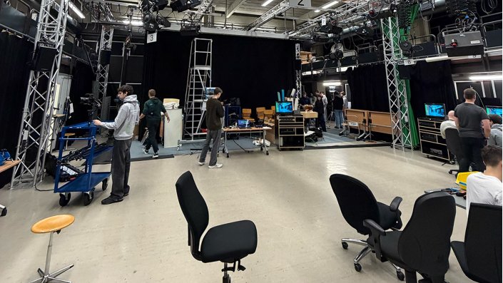 Das gesamte Studio wurde in Beschlag genommen.