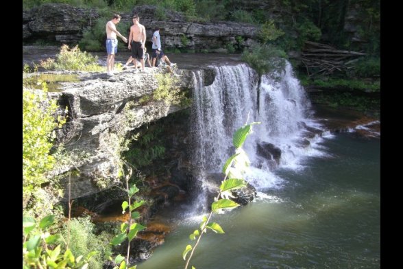 Wasserfall von oben