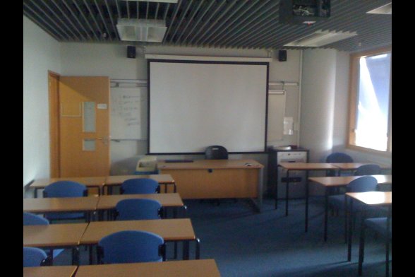Ein leerer Seminarraum