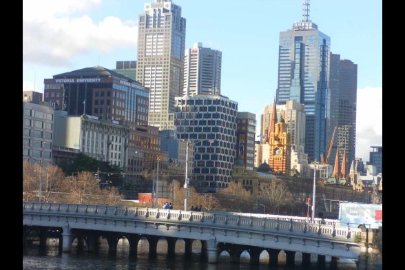 Blick auf die Innenstadt von Melbourne