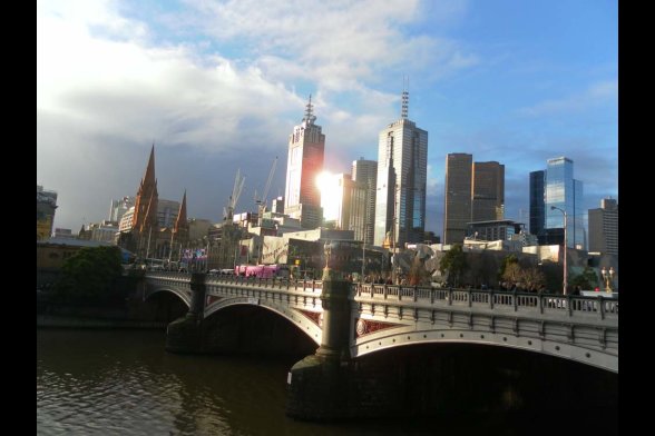 Große Brücke in Melbourne
