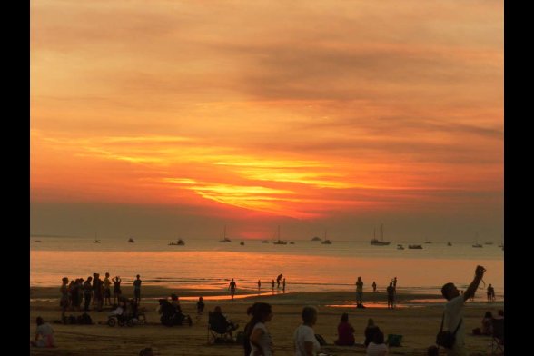 Sonnenuntergang am Strand