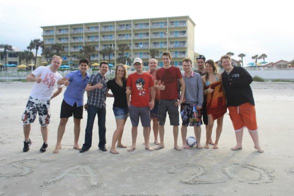 Gruppenbild am Strand