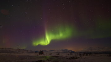 Polarlichter in Lappland (Bild: Jan-Hendrik Bitter)