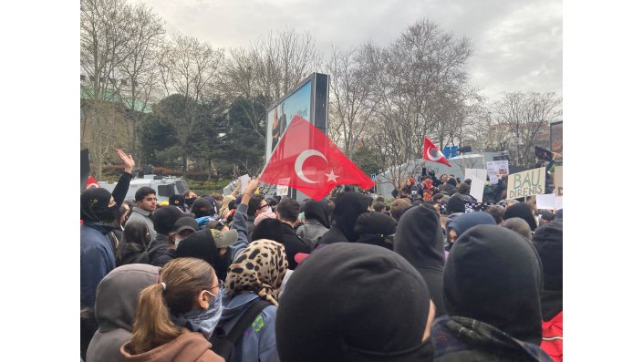 Studentische Demonstration in Maçka Demokrası Parkı