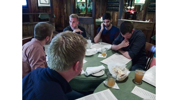 Students at Dinner