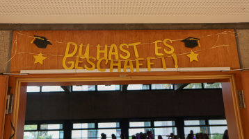 Graduiertenfest 26 DU hast es geschafft Banner
